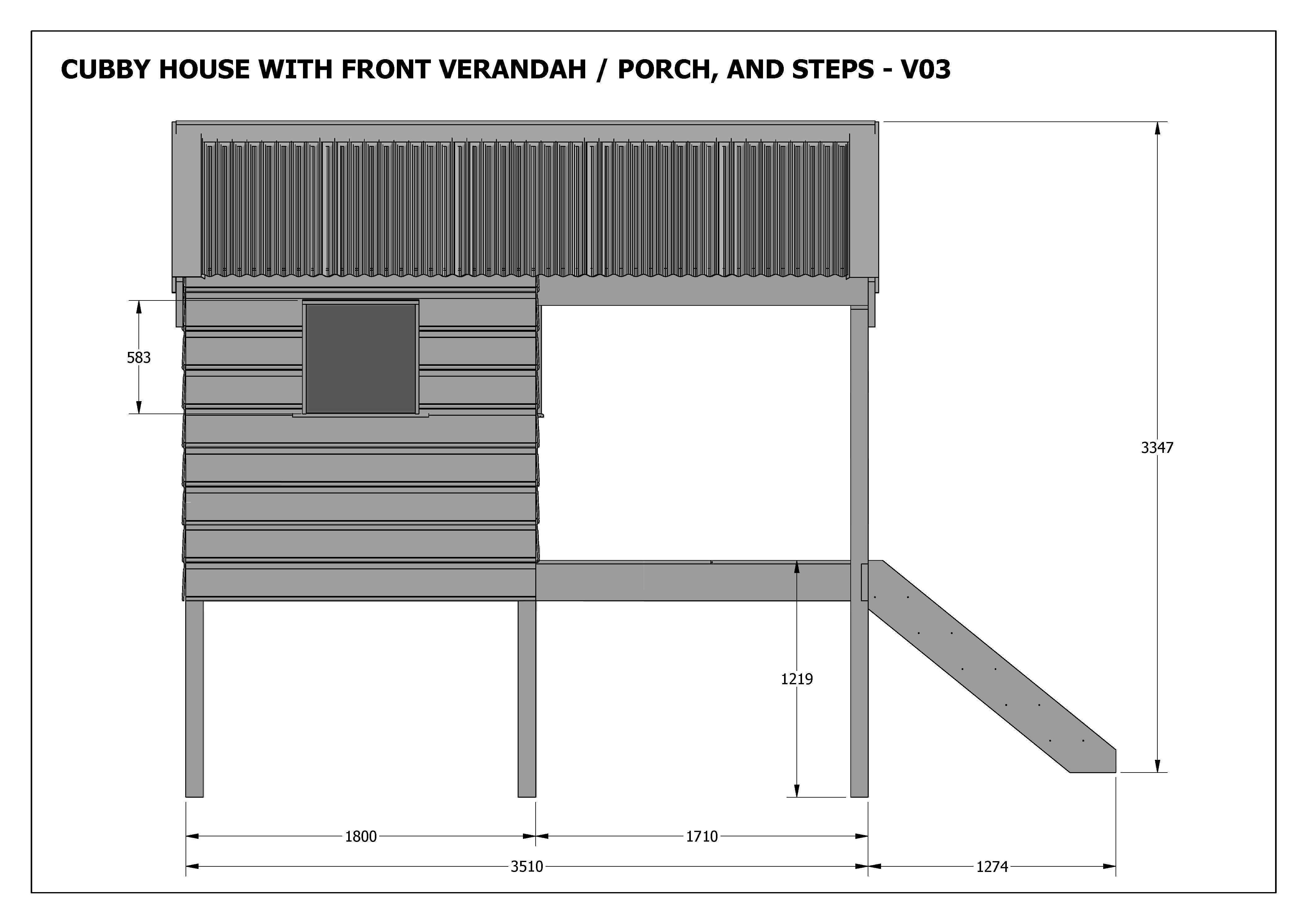 CUBBY HOUSE PLAY HOUSE Build One With Your Children Full Building